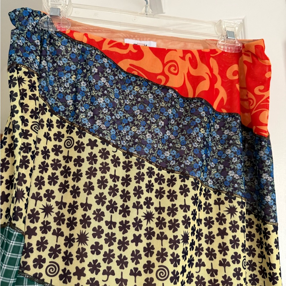 SOLD NOT FOR SALE Miaou Moni Midi Skirt Paloma Elsesser Collab Printed Rare - Picture 4 of 9